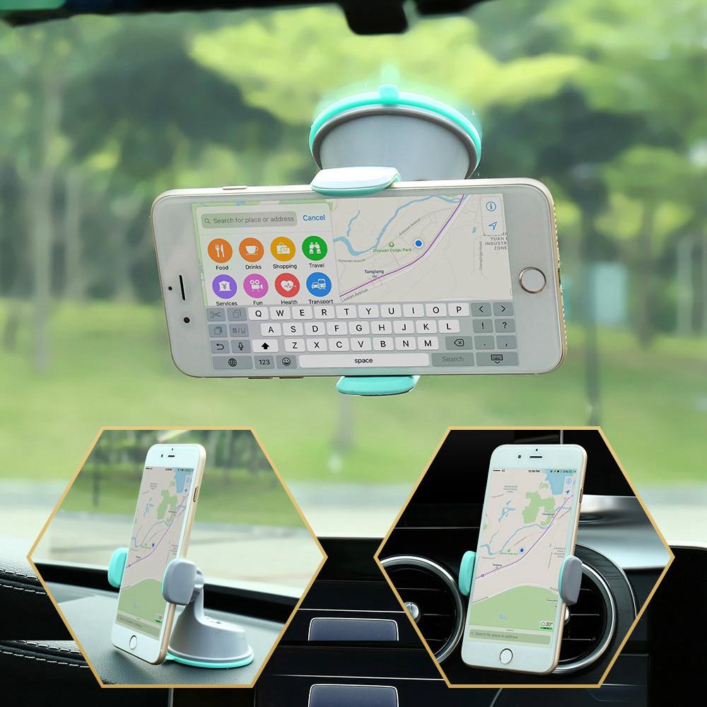 Car phone holder with air conditioning slot