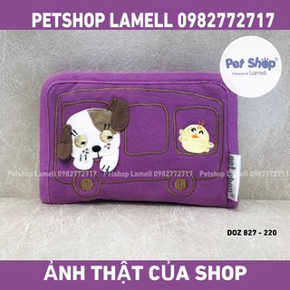 Bóp ví gấp đựng giấy tờ nhiều ngăn petshop - doz 827