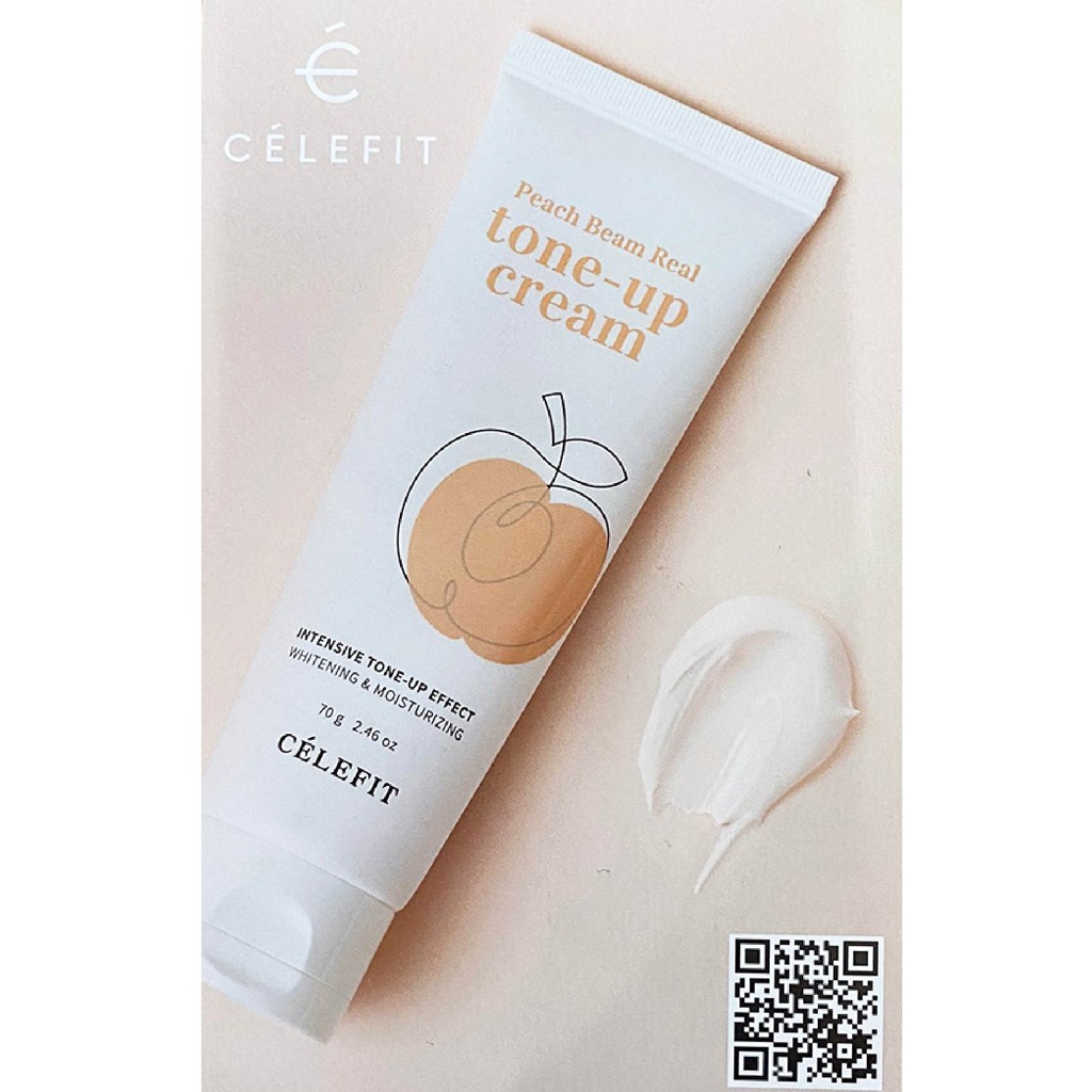 Sample Kem Dưỡng Trắng Da Célefit Peach Beam Real Tone-up Cream 1g