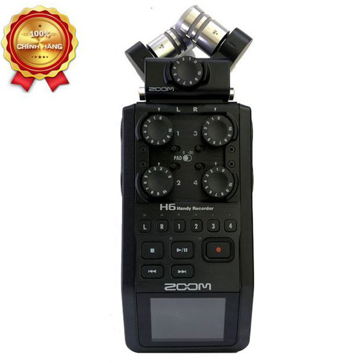 Máy Ghi Âm Zoom H6 Black Chính Hãng - Máy Ghi Âm Chuyên Nghiệp