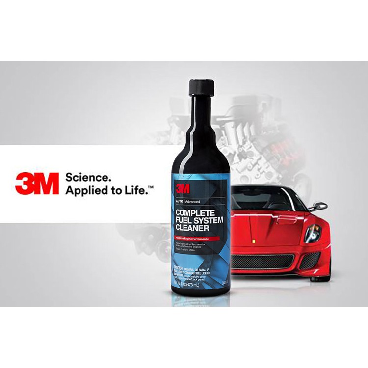 Dung Môi Phụ Gia Xăng 3M 08813 - Súc Béc Xăng Ô tô 3M - PN8813 Fuel System Cleaner Tank Additive 16oz