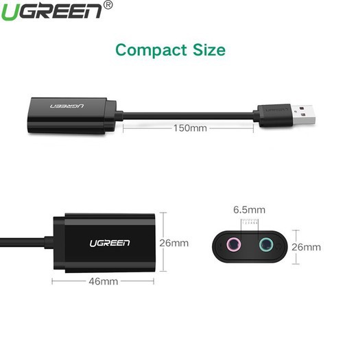 Cáp USB 2.0 Ra Loa và Mic Ugreen 30724 - Hàng Chính Hãng