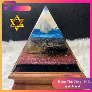 [  Độc Quyền Tự Làm ] Kim Tự Tháp Năng Lượng - Đá Năng Lượng Orgonite Thủ Công Mẫu Số 1