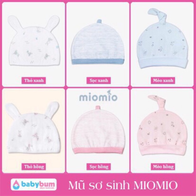 Nón Mio sơ sinh cao cấp cho bé