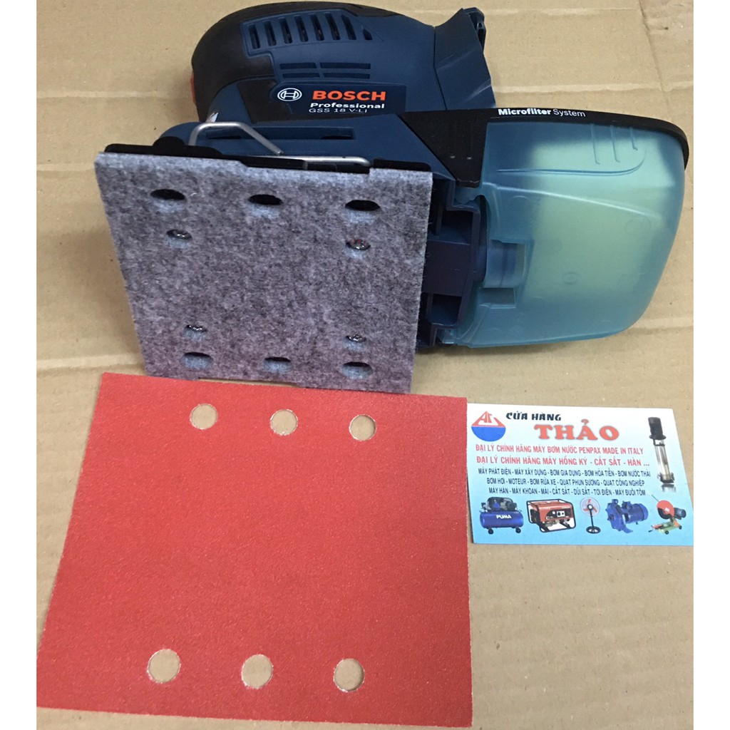 Máy Chà Nhám Rung pin Bosch GSS 18V-LI  chưa bao gồm pin, sạc.