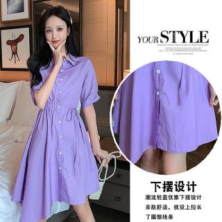 Đầm Midi Màu Tím Thời Trang Mùa Hè