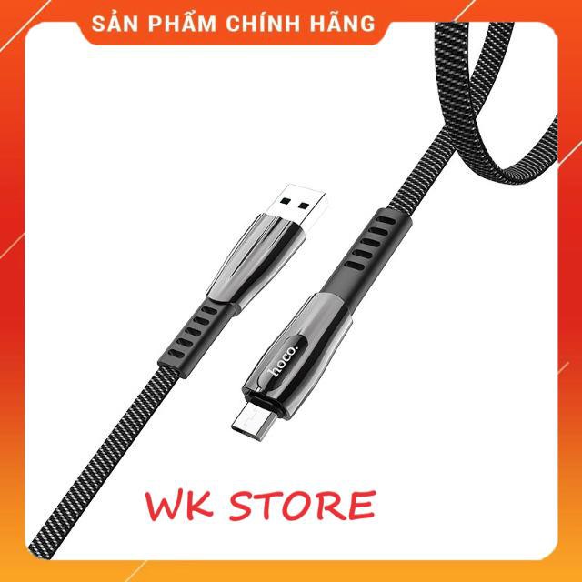 Cáp sạc nhanh hoco u70 dây kim loại (iphone,type c,micro) BH 1 năm