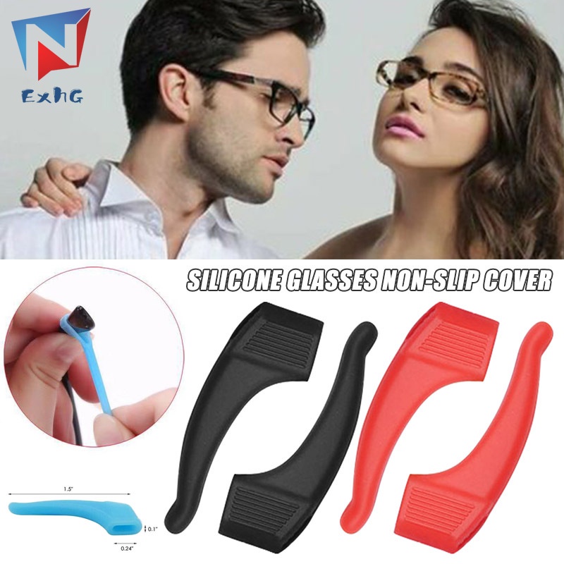 1 Cặp Móc Silicone Giữ Mắt Kính Thoải Mái Chống Trượt Cho Thể Thao Làm Việc 1 Cặp