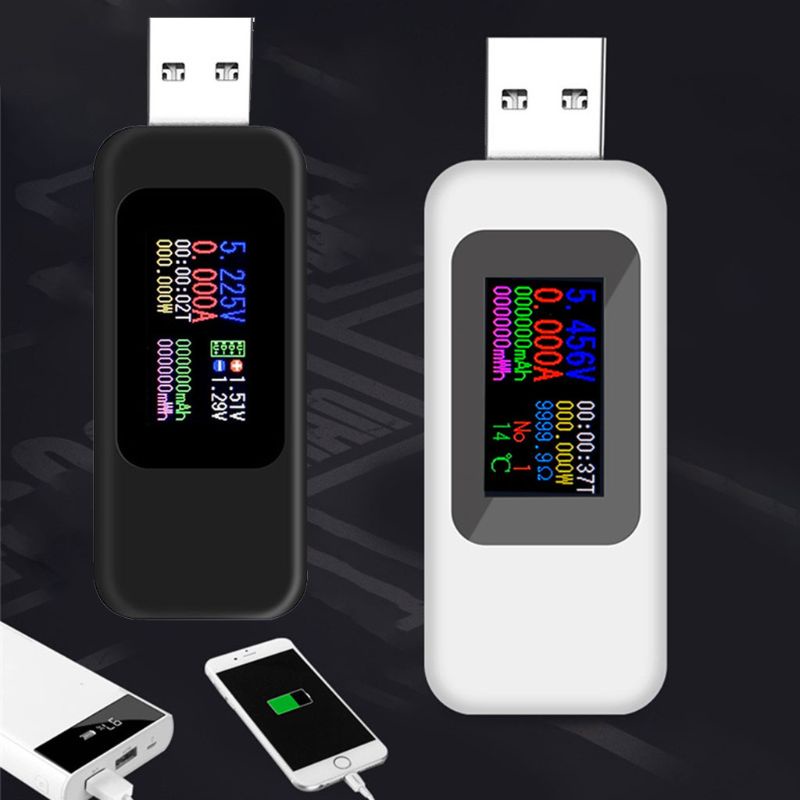 Đồng hồ đo điện áp dòng điện USB có màn hình Oled tiện dụng cho thiết bị điện