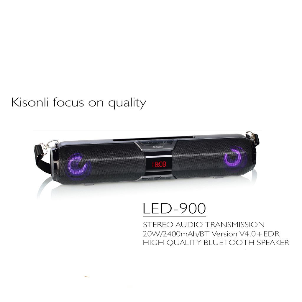 Loa Kisonli Bluetooth 900 LED RGB