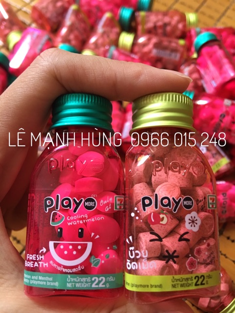 1 hộp (6 lọ) kẹo play dưa hấu Thái Lan