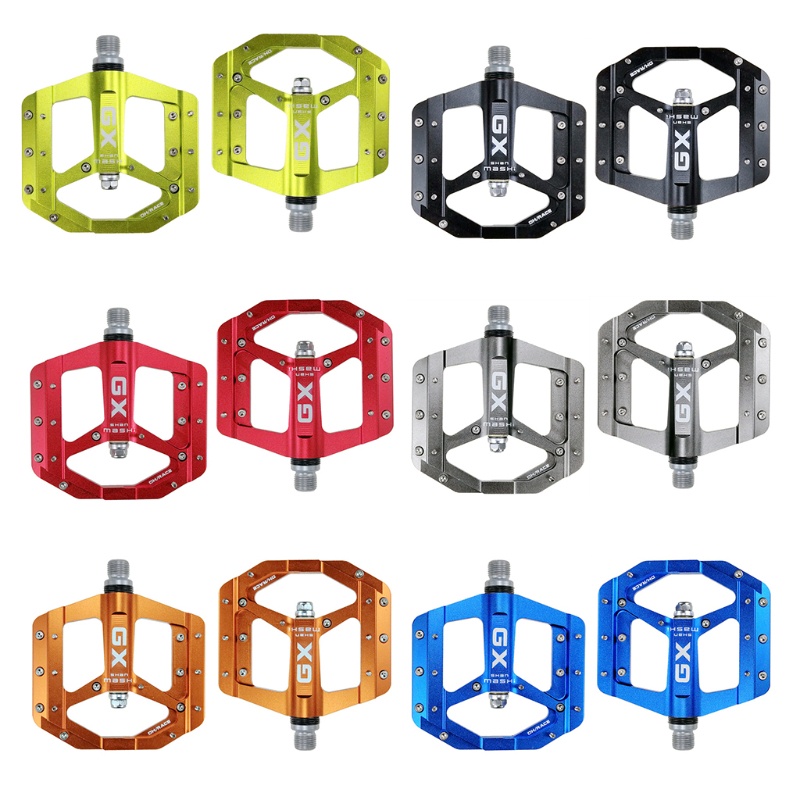 1 Cặp Bàn Đạp 3 Vòng Bi Phẳng Bằng Hợp Kim Nhôm Chống Trượt Cho Xe Đạp Leo Núi