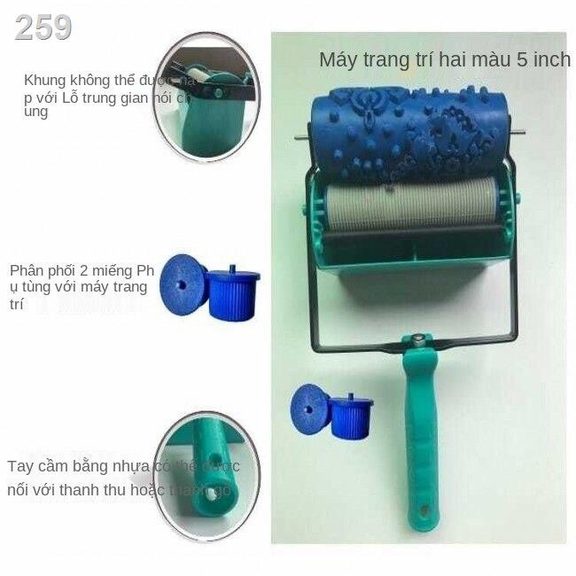 5 inch in ấn con lăn sơn tường tạo tác giấy dán chất lỏng khuôn knurling hoa văn máy trang trí