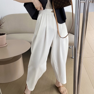 Quần Tây Ống Rộng Lưng Cao Thời Trang Cho Nữ 202