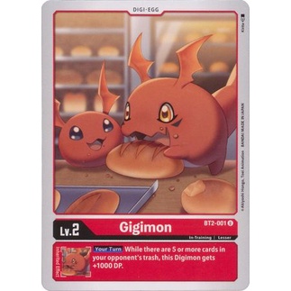 Thẻ bài Digimon - TCG - Gigimon / BT2-001'