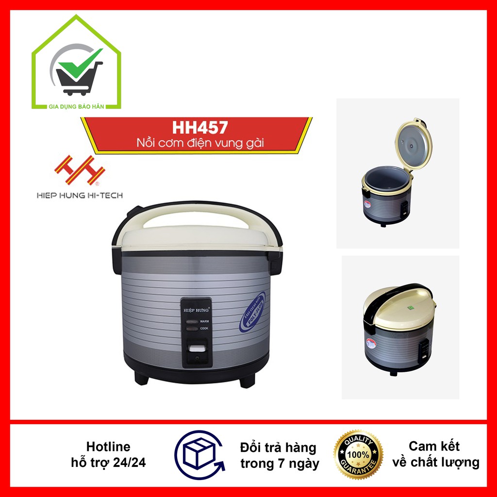 Nồi cơm 1.8L,Hiệp Hưng 457- nồi cơm hàng công ty bảo hành chính hãng