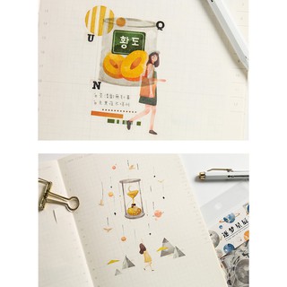 Set Hình Dán Trang Trí Sổ Lưu Niệm