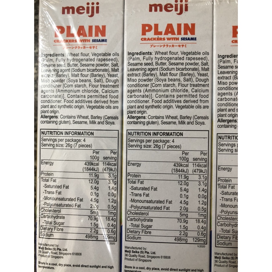 Bánh quy giòn PLAIN cho NGƯỜI ĂN KIÊNG Meiji 104g