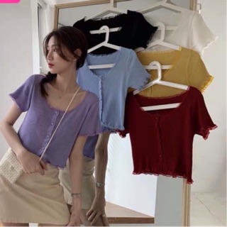 ÁO CROPTOP len dệt kim