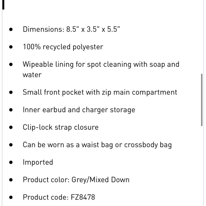 Túi Đeo Hông Adidas Sport Waist Pack Xanh Trắng Phối Loang