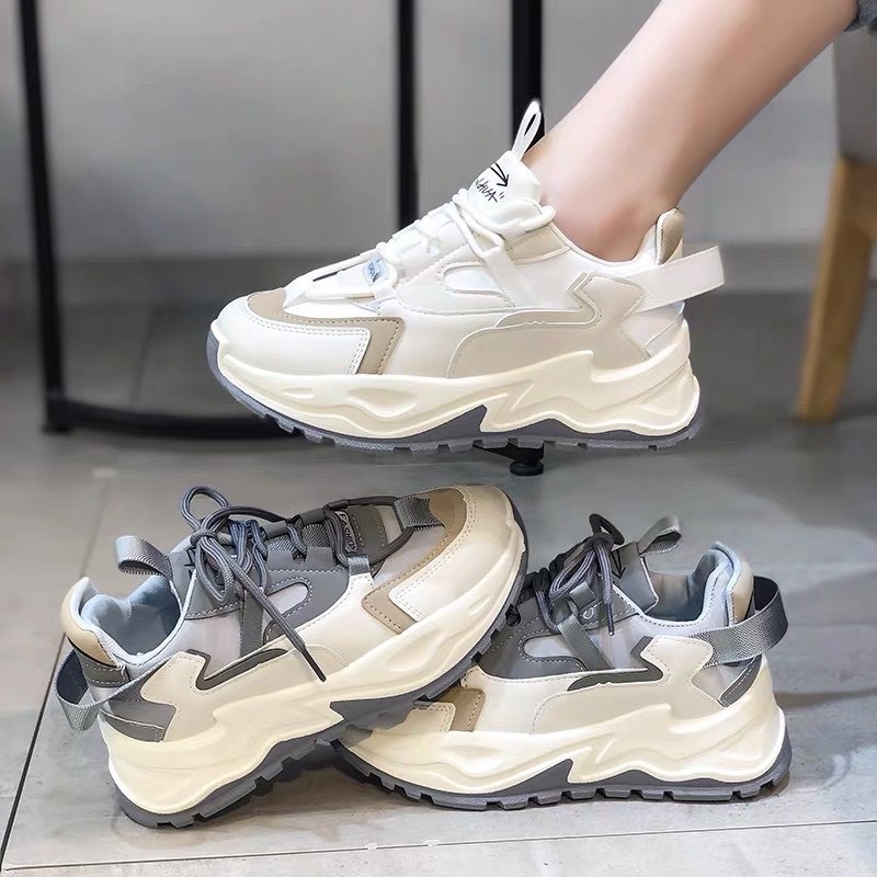 [XƯỞNG GIÀY] Giày thể thao độn đế 6cm, sneaker nữ cao cấp, phong cách Hàn Quốc, hot trend, đi học, đi chơi, đi làm