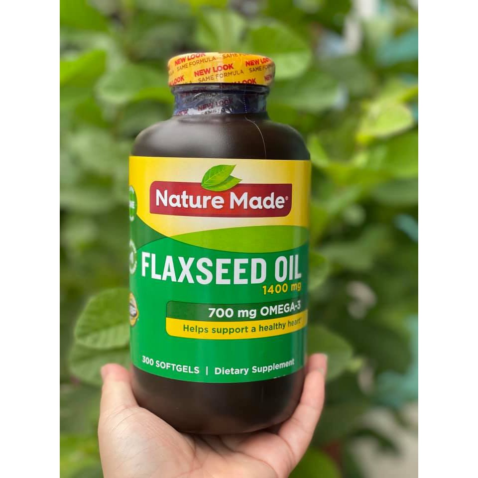 🇺🇸 Dầu Hạt Lanh Nature Made Flaxseed Oil 300 viên 🇺🇸