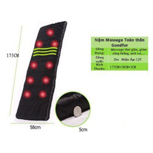 Nệm Massage Toàn Thân 2 Mats-In-1 Reversible QC-808