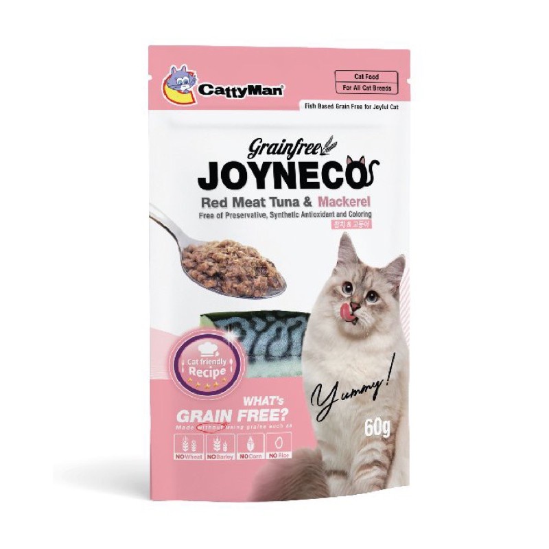 48 gói Pate Joyneco Grain Free thương hiệu Nhật đủ vị dành cho Mèo Doggy Man  JOYNECO - Túi Cá Ngừ Cho Mè