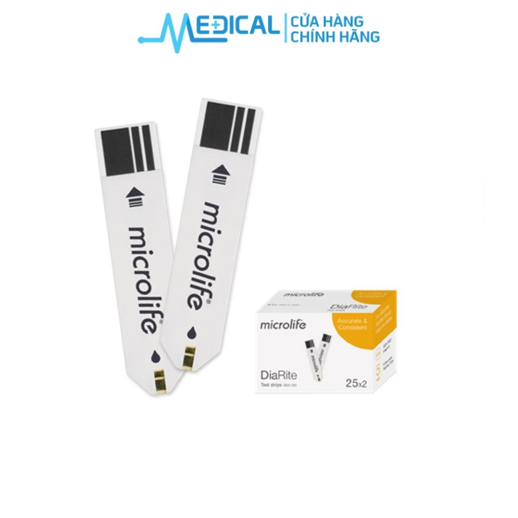 Que thử đường huyết MICROLIFE DiaRite Test (50 que) - MEDICAL