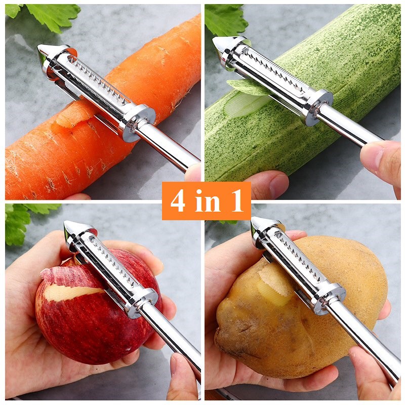Dụng cụ gọt, nạo, bào rau củ quả - Chất liệu Inox