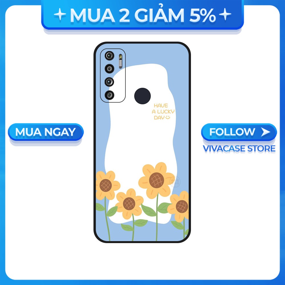 Ốp lưng Vsmart Joy 3/Joy 4/Active 3/Bee 3/Live/...dẻo đen hình Hoa ánh dương