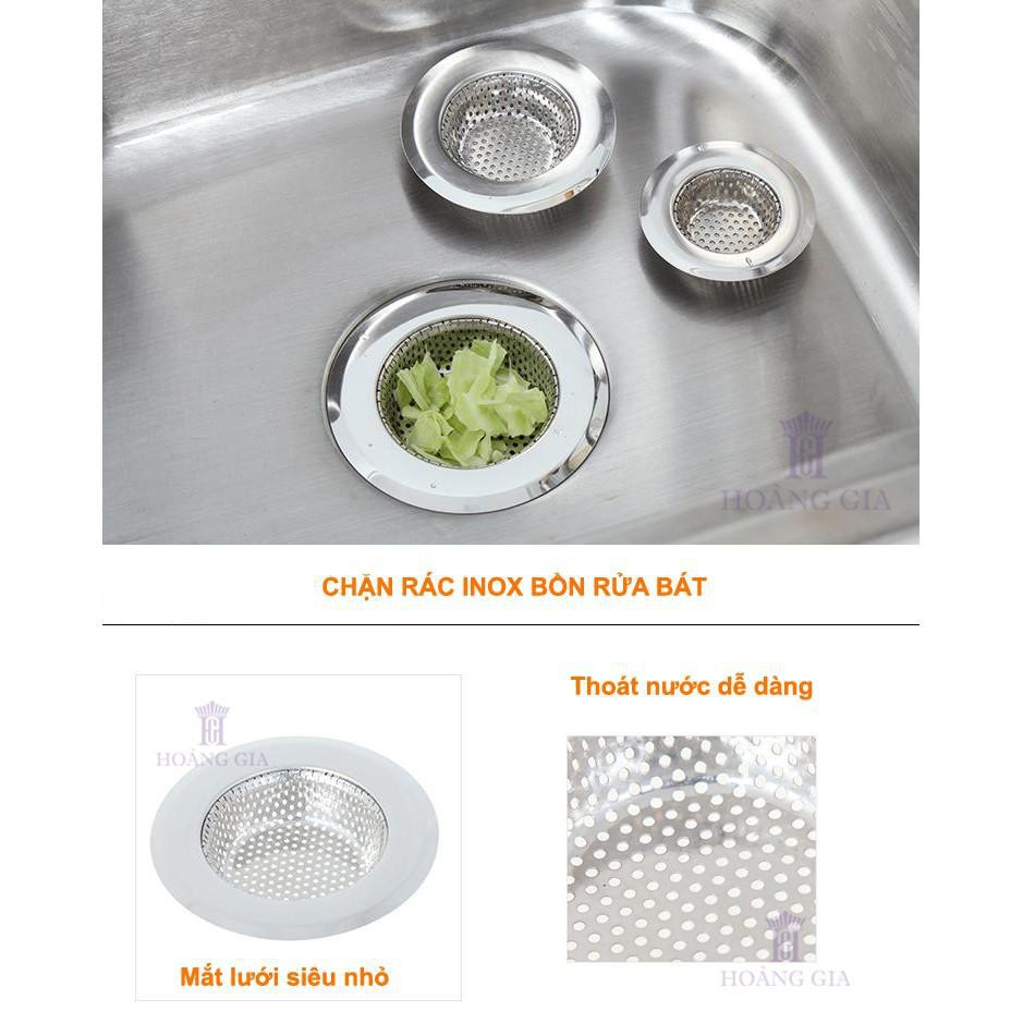 Dụng cụ lọc rác inox ( SIZE 11,5x7,5cm), chặn rác bồn rửa chén, nhà tắm thông minh cao cấp chống gỉ