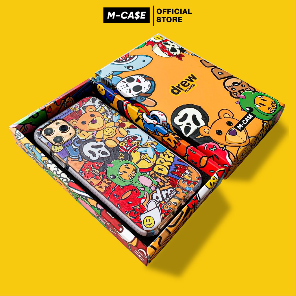 Ốp lưng iphone chống sốc Drew Sticker 7 plus/8 plus/X/Xs/XR/Xs max/11/11 pro max/12/12 pro max phụ kiện điện thoại MCASE | BigBuy360 - bigbuy360.vn