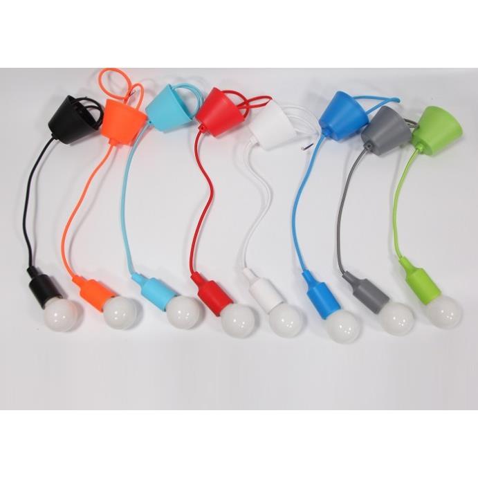 Bộ 3 dây đèn thả trang trí bóng thủy tinh đục G60 5W