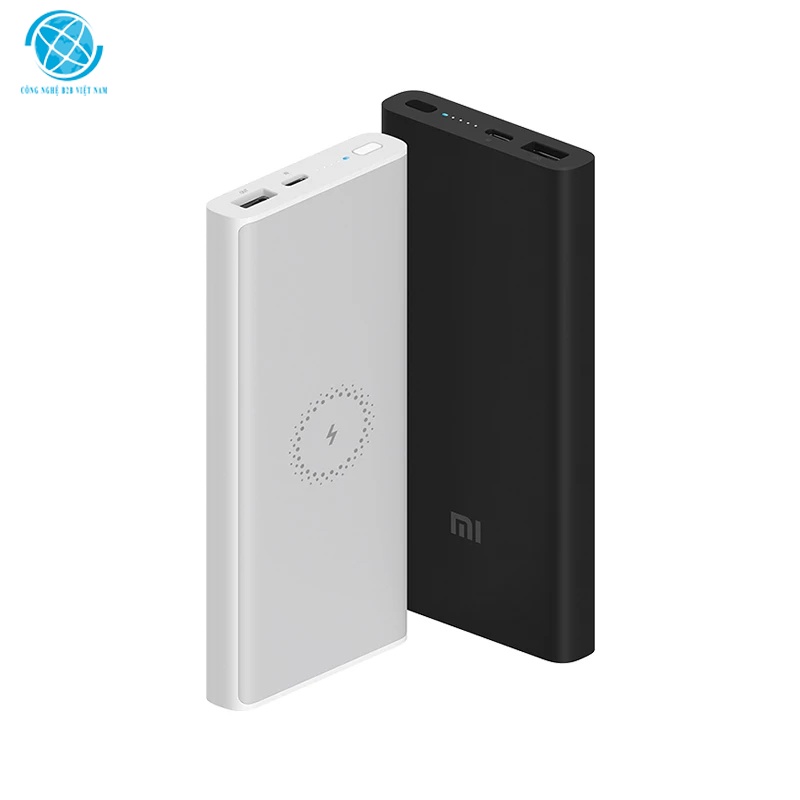 Pin sạc dự phòng không dây Xiaomi Mi 10,000 mAh 10W Wireless Global / Vỏ nhựa - Hãng Phân Phối