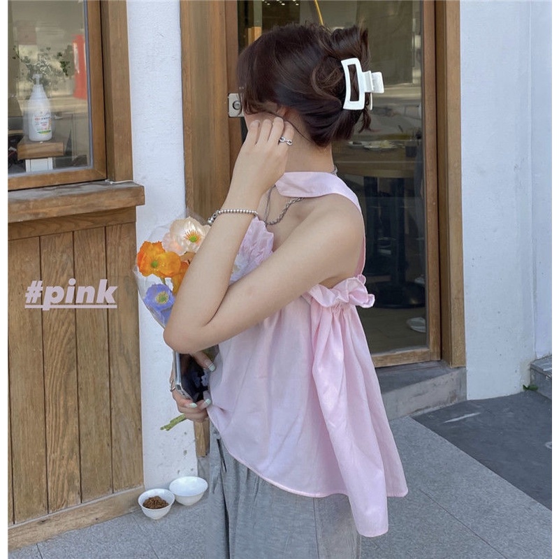 Áo hai dây dáng rộng thời trang mùa hè quyến rũ cho nữ