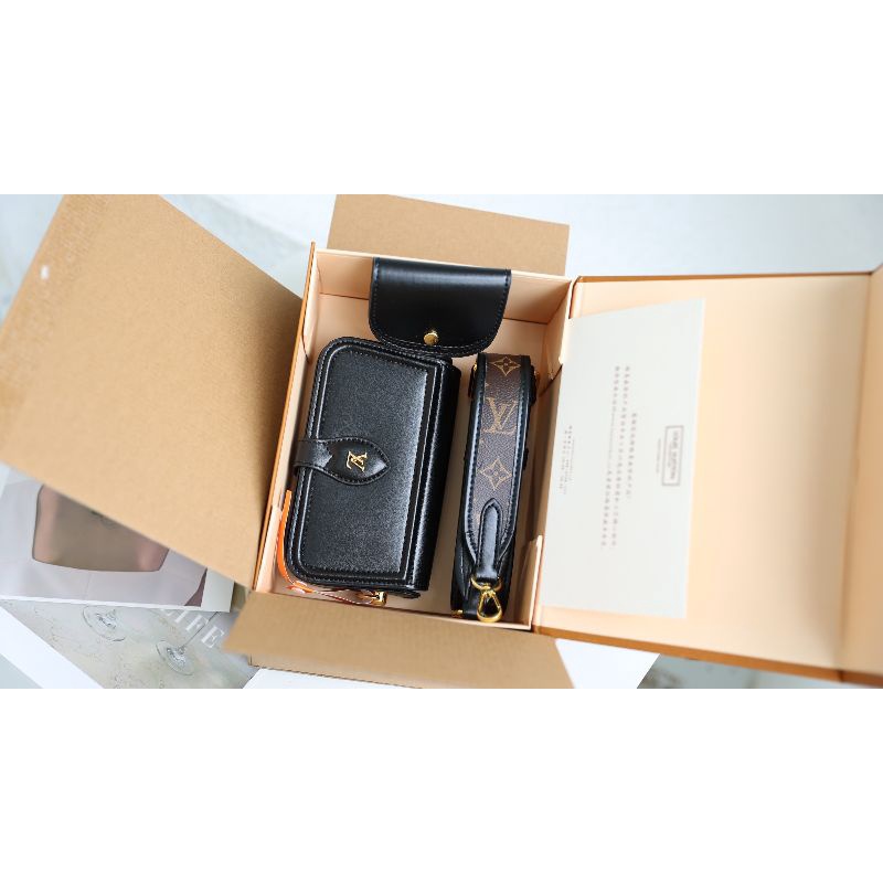 Túi xách nam&nữLV offocier sz20cm kèm quai da bản to và 1 ví mini da thật fullbox nam châm
