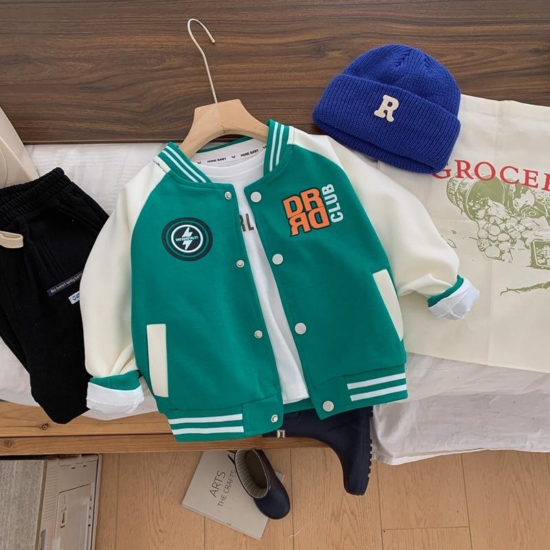 Áo Khoác Bóng Chày Phong Cách Hàn Quốc Thời Trang Mùa Thu 2022 Dành Cho Bé Trai