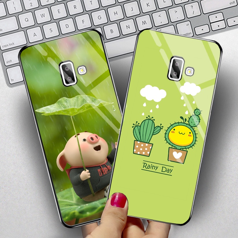 Ốp Samsung Galaxy J6 Plus mặt kính gương bóng