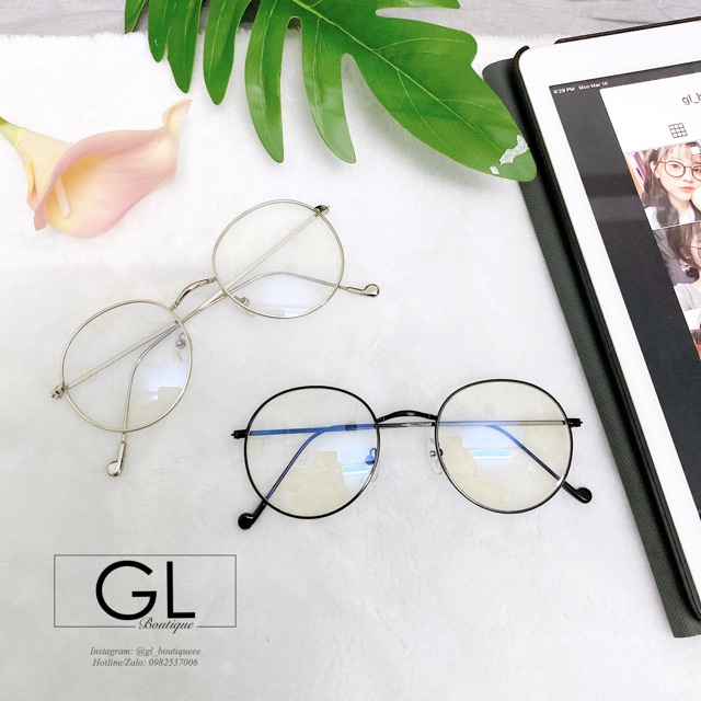 Kính kim loại mảnh form tròn | BigBuy360 - bigbuy360.vn