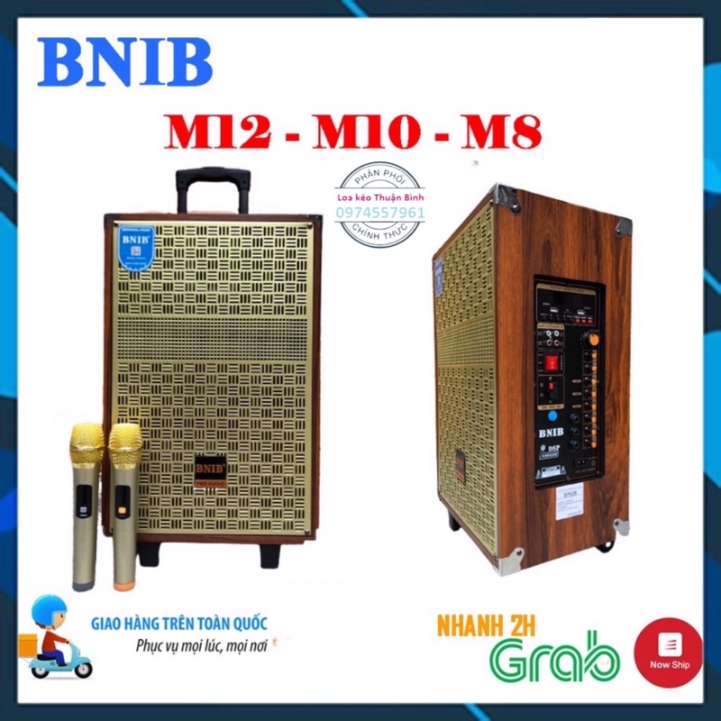 Loa Kéo Hát Karaoke BNIB M12/M10/M8 Bass 30/25/20 Cao Cấp| Loa Kẹo Kéo Nhạc Cực Chất, Hát cực hay| Lỗi 1 đổi 1