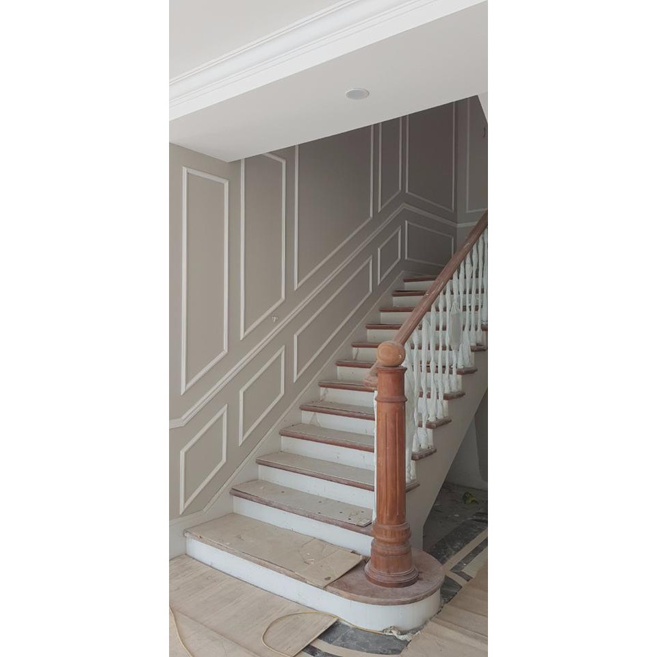Phào chỉ PU chỉ cân 4cm trang trí trần tường sơn nhiều màu, trang trí nội thất rẻ đẹp, đễ lắp đặt, 1 thanh dài 1.2m
