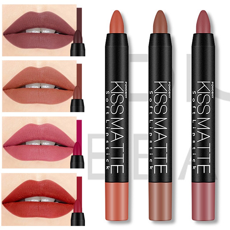 (Hàng Mới Về) Son Môi Dưỡng Ẩm Lâu Trôi Không Thấm Nước Thiết Kế Xoay 18 Màu Lựa Chọn | BigBuy360 - bigbuy360.vn