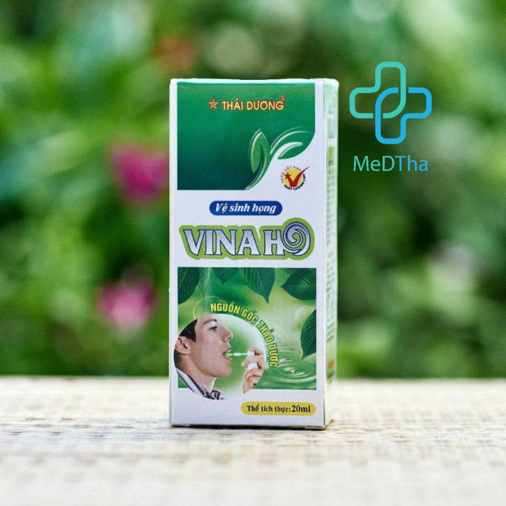 Xịt họng Vinaho - Hỗ trợ trị hôi miệng, giảm ho, vệ sinh họng của Sao Thái Dương (Lọ xịt 20ml) [Chính hãng]