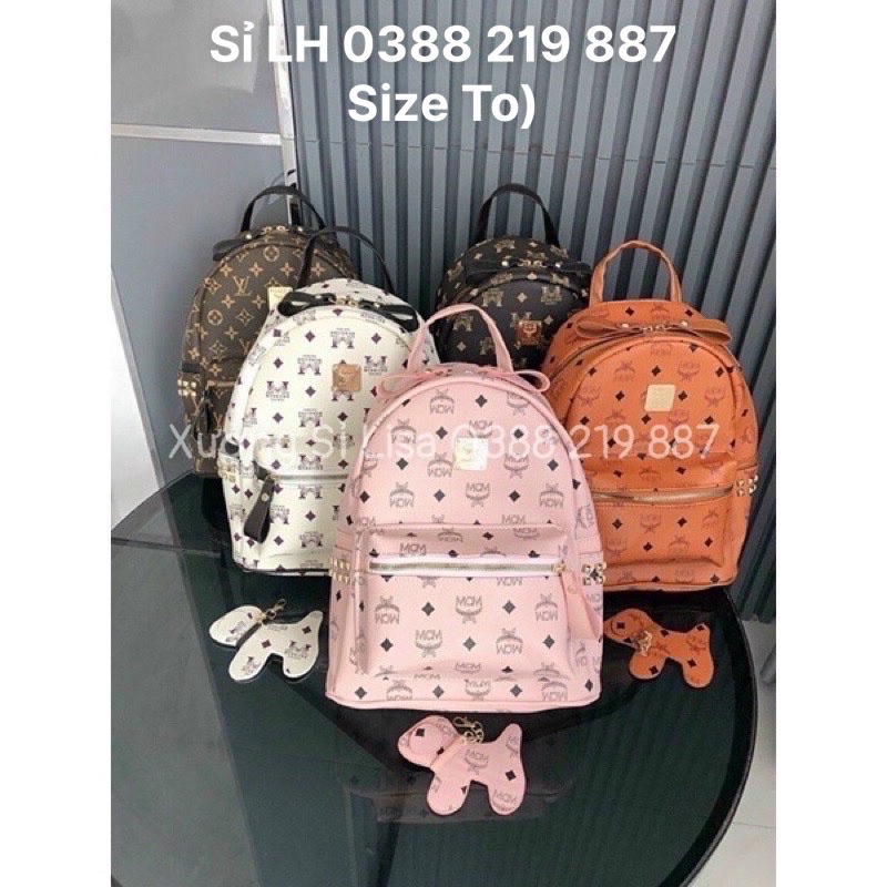 Balo Nữ M.C.M Hồng Dành Cho Học sinh, Sinh Viên Rẻ Đẹp Size To