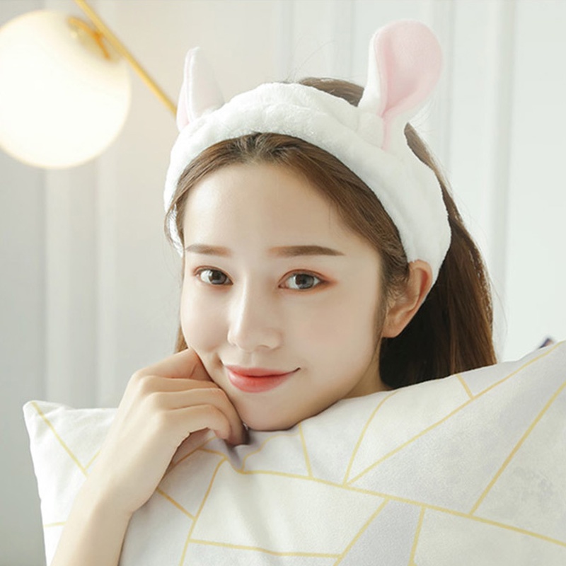 Băng Đô Cài Tóc Bản Rộng Chất Liệu Mềm Mại Co Giãn Chống Trượt Phong Cách Hàn Quốc Xinh Xắn Cho Nữ