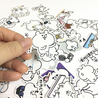 Sticker gấu cute dán trang trí planner, scrapbook,.. size 3-5cm