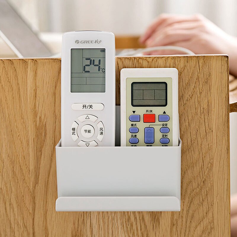 1 Hộp Đựng Điều Khiển Từ Xa Gắn Tường Bằng Nhựa 2 Kích Thước Đa Năng Tiện Dụng