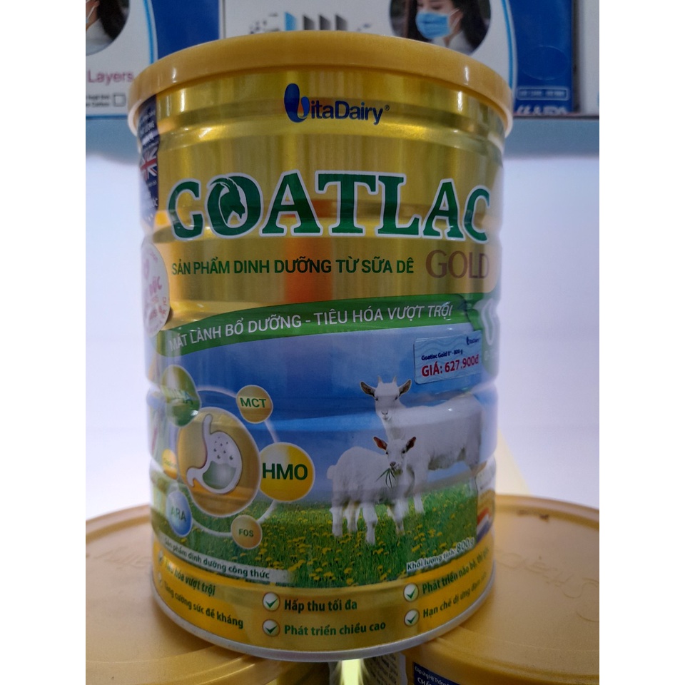 Lon Sữa Dê 800g Goatlac Gold Vitadairy