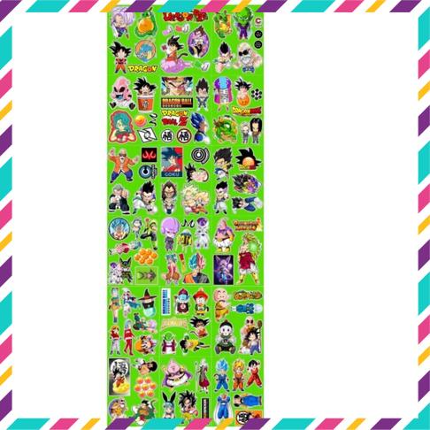 Sticker Dragon Ball - 7 Viên Ngọc rồng, Dán Nón Bảo Hiêm, Điện Thoại, Laptop, Chống Nước, Chống Bay Màu